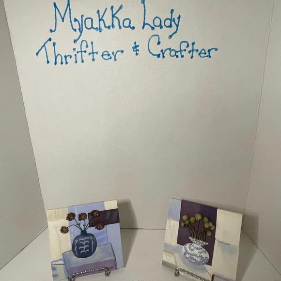 Kathryn White 3-D Signed Ceramic Tiles - Picture 3 of 10